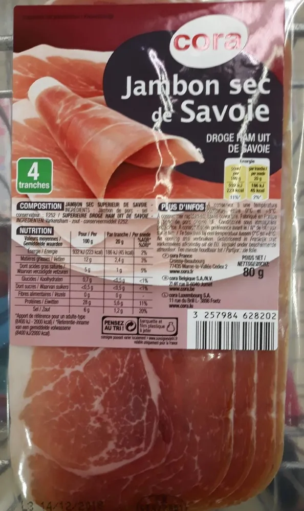 Jambon sec de savoie