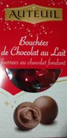 Bouchées de chocolat bourrée au chocolat fondant