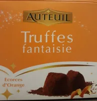 Truffes fantaisie aux écorces d'orange confites