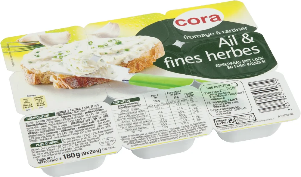 Fromage à tartiner Ail & Fines Herbes