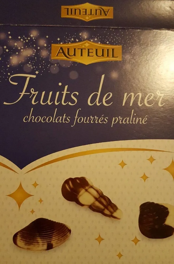 Chocolats fourrés praliné