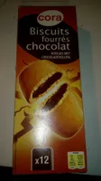 Biscuits fourrés chocolat