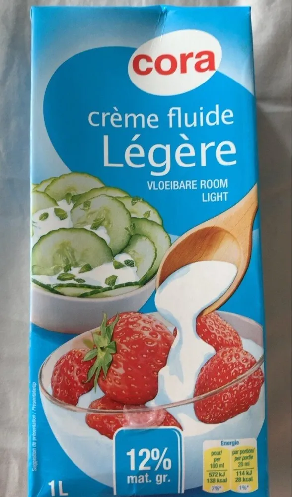 Crème fluide légère 12% Mat.gr