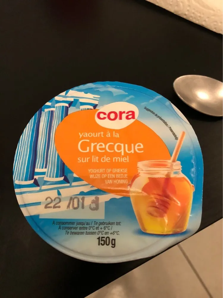 Yaout à la grecque sur lit de miel