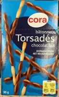Bâtonnets Torsadés chocolat lait