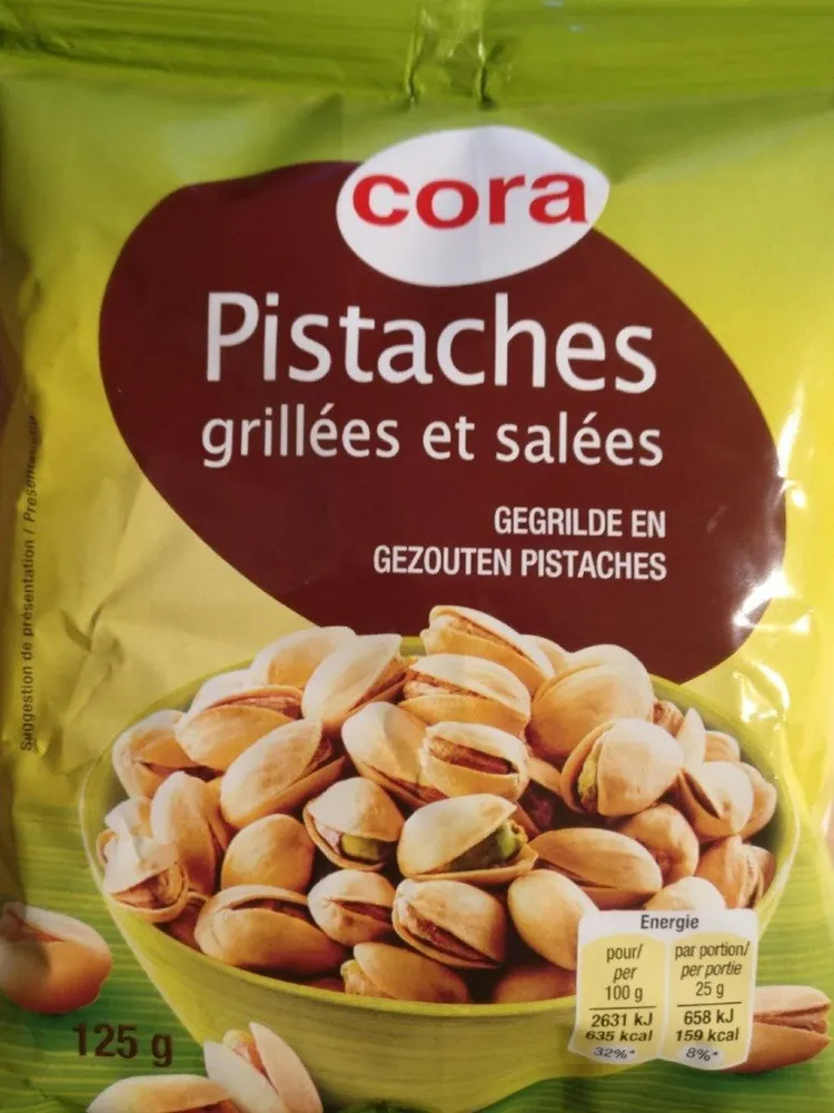Pistaches grillées et salées