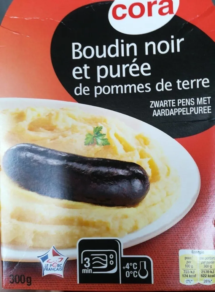 Boudin noir et purée