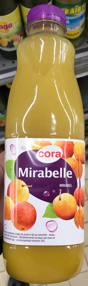 Nectar de mirabelle à base de purée et de jus concentré