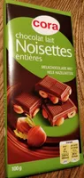 Chocolat lait noisettes