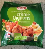 Manchons de poulet rotis goût crème oignons