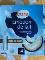 Emotion de lait saveur coco