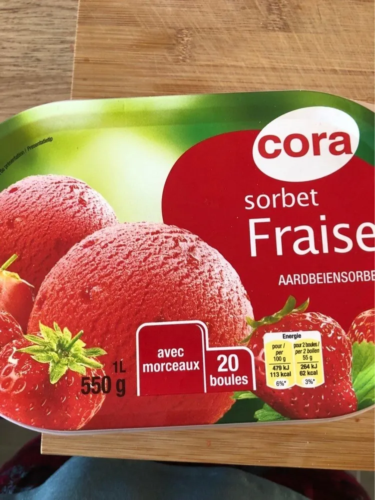 Sorbet fraise