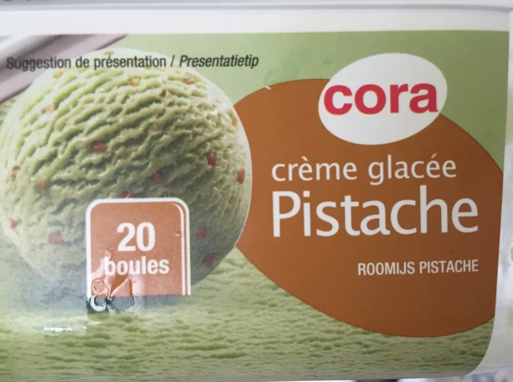 Crèle glacée pistache
