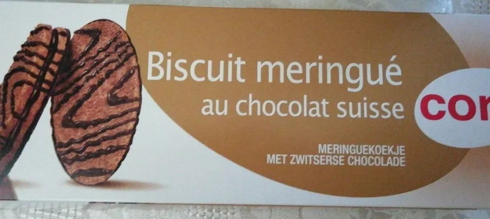 Biscuit meringué au chocolat suisse