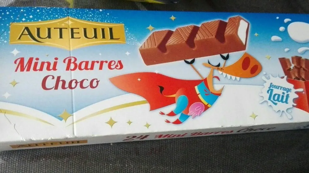 Mini barres choco