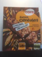 Barres céréales caramel chocolat