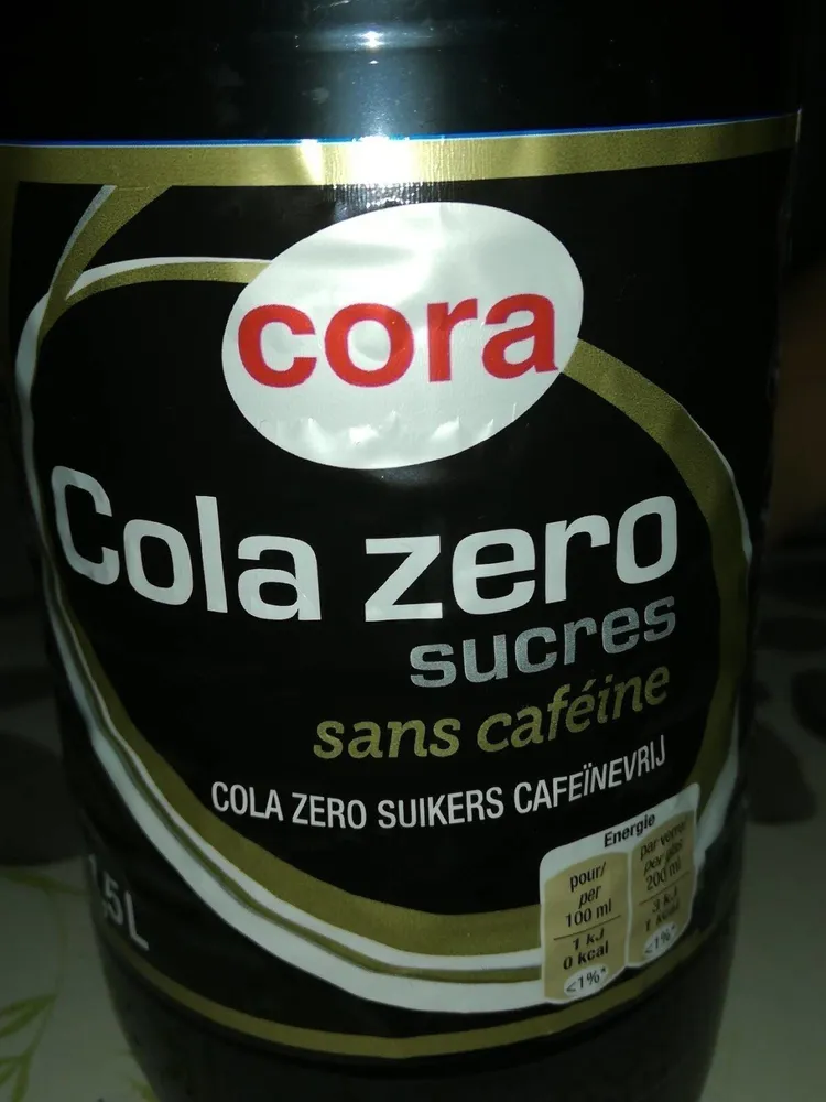 Cola zero sucres sans caféine