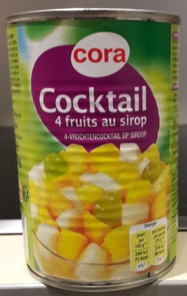 Cocktail 4 fruits au sirop