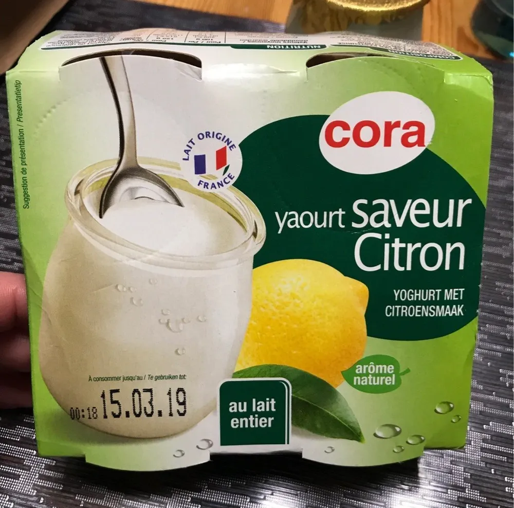 Yaourt saveur citron