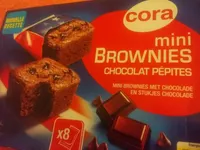 Mini brownies chocolat pépites