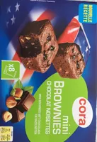 Mini brownies chocolat noisettes