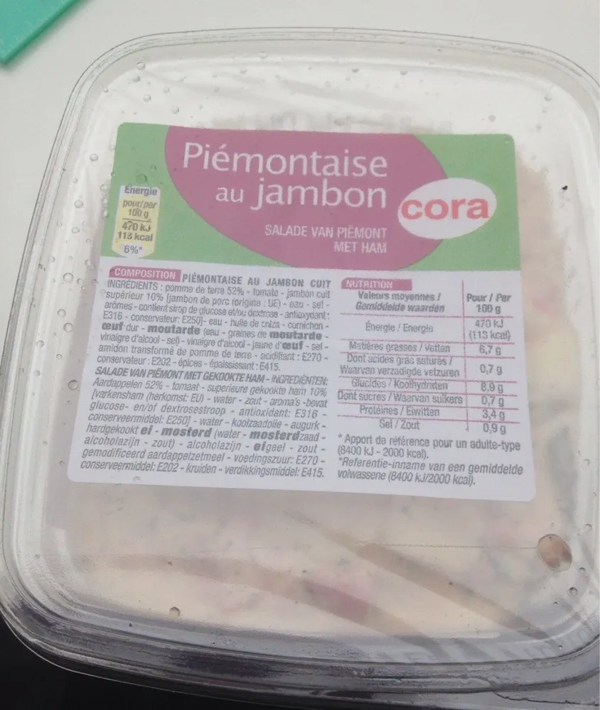 Piémontaise au jambon