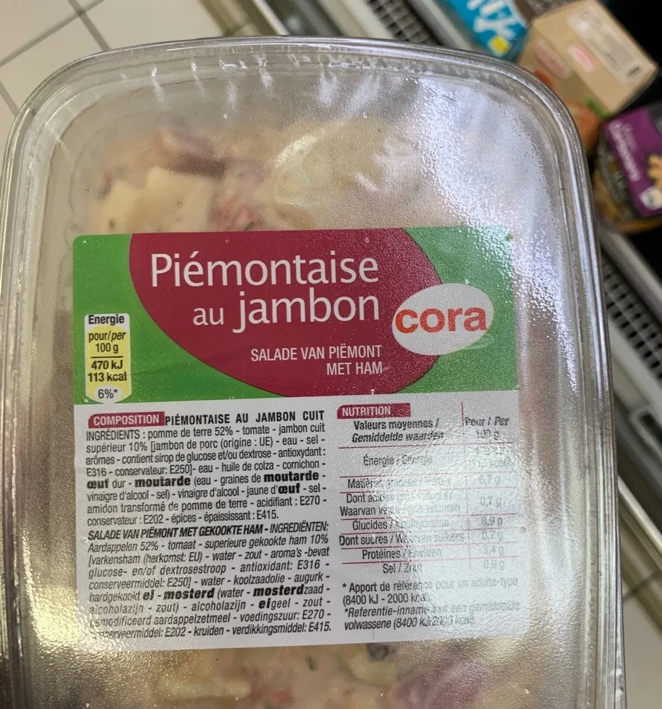 Piémontaise au jambon