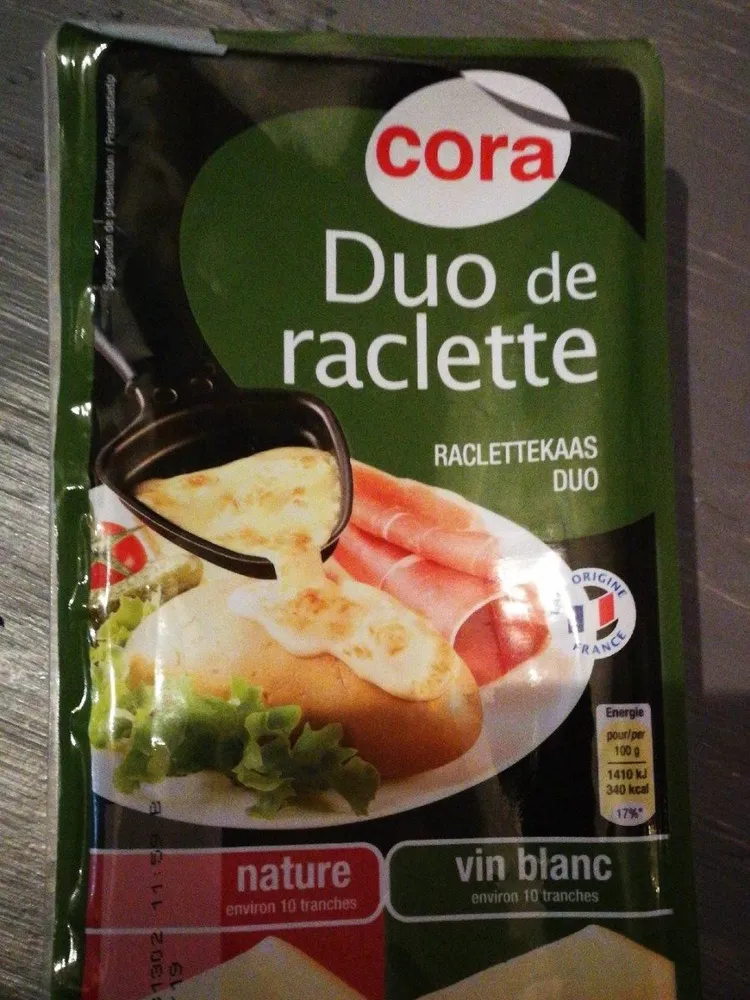 Duo de raclette nature / vin blanc