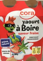 Yaourt à boire saveur fraise