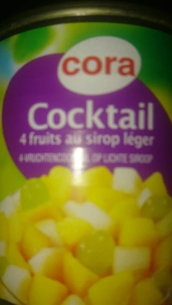 Cocktail 4 fruits au sirop léger