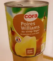 Poires Williams au sirop léger