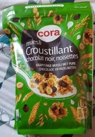 Muesli croustillant chocolat noir, noisettes