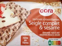Tartines croustillantes Seigle complet et sésame