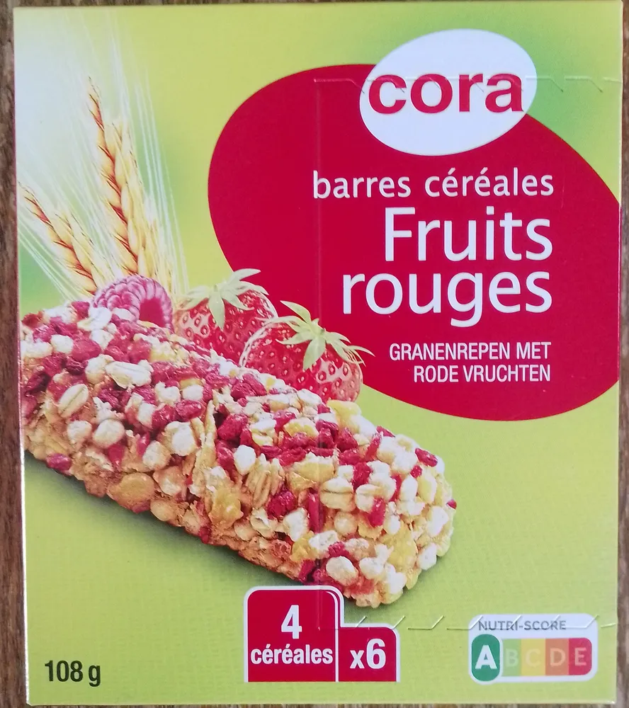 Barre céréales fruit rouge