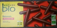 Bâtonnets chocolat noir
