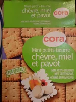 Mini petits beurre chèvre miel et pavot