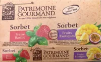 Sorbet Fraise Basilic et Sorbet Fruits Exotiques