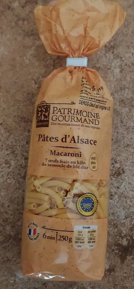 Pâtes d'Alsace Macaroni