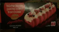 Buche façon panna cotta framboise