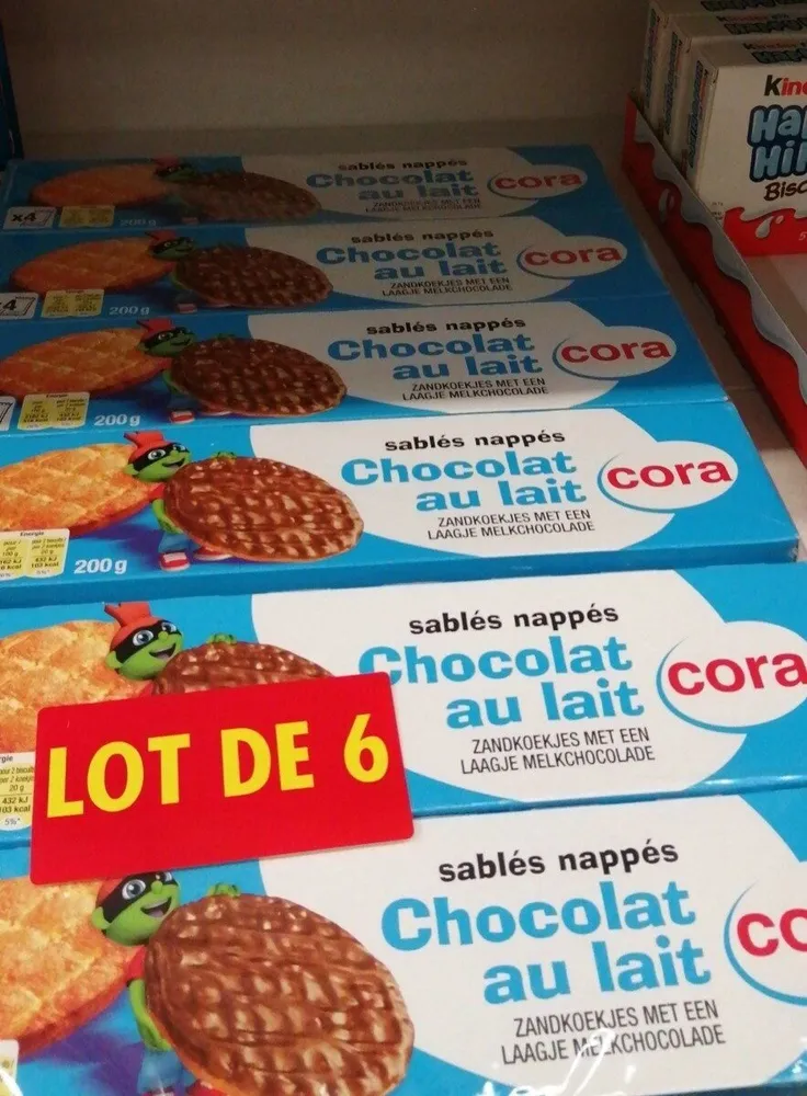 Sablé nappe chocolat au lait