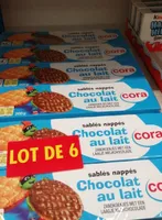 Sablé nappe chocolat au lait