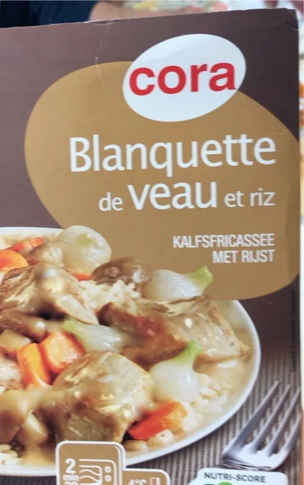 Blanquette de veau et riz