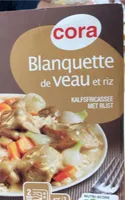 Blanquette de veau et riz