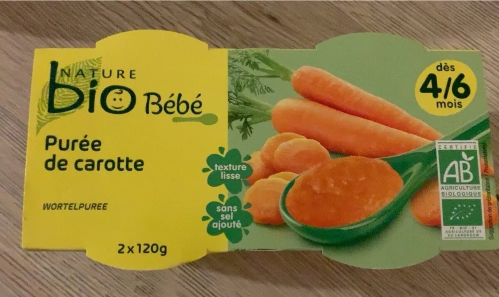 Purée de carotte Bio