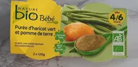 purée d'haricot vert et pomme de terre