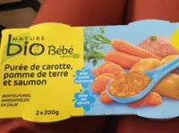 Purée de carottes pommes de terre saumon