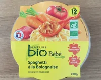 Spaghetti à la bolognaise nature bio bébé