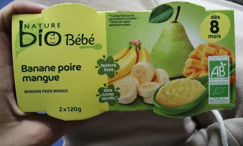 Banane poire mangue