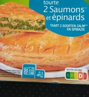 Tourte 2 saumons et épinards