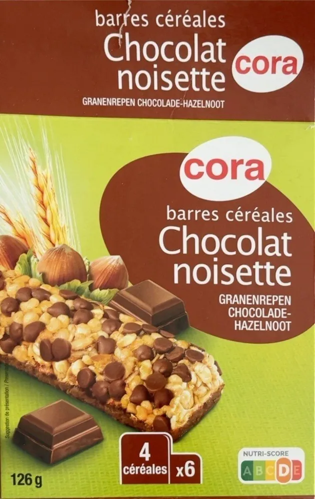 Barre céréales choco noisette